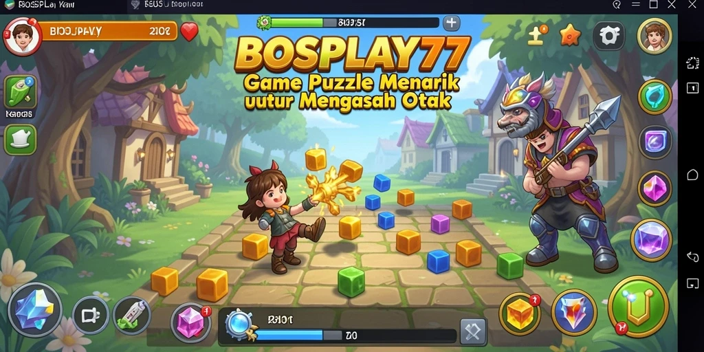 Tampilan gameplay BOSPLAY77 yang menarik dan penuh tantangan.