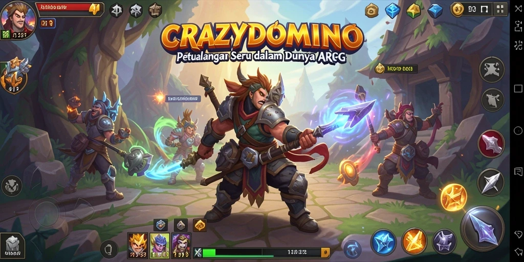 Menampilkan gameplay ARPG yang seru dan mendebarkan di CRAZYDOMINO.