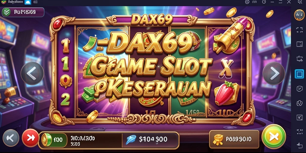 Tampilan gameplay menarik dari DAX69 yang menampilkan slot.