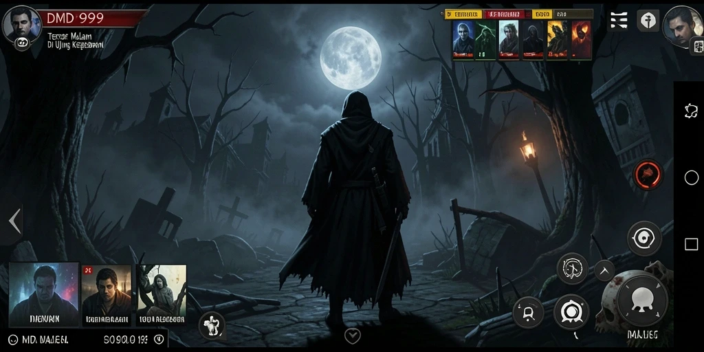 Gameplay menakutkan di lingkungan gelap DMD999.