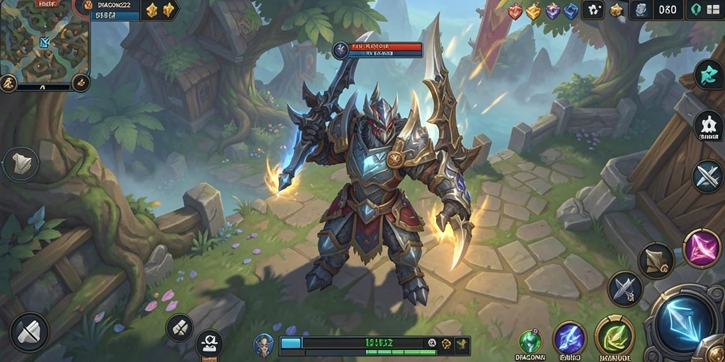 Tampilan gameplay seru di dunia fantasi DRAGON222.