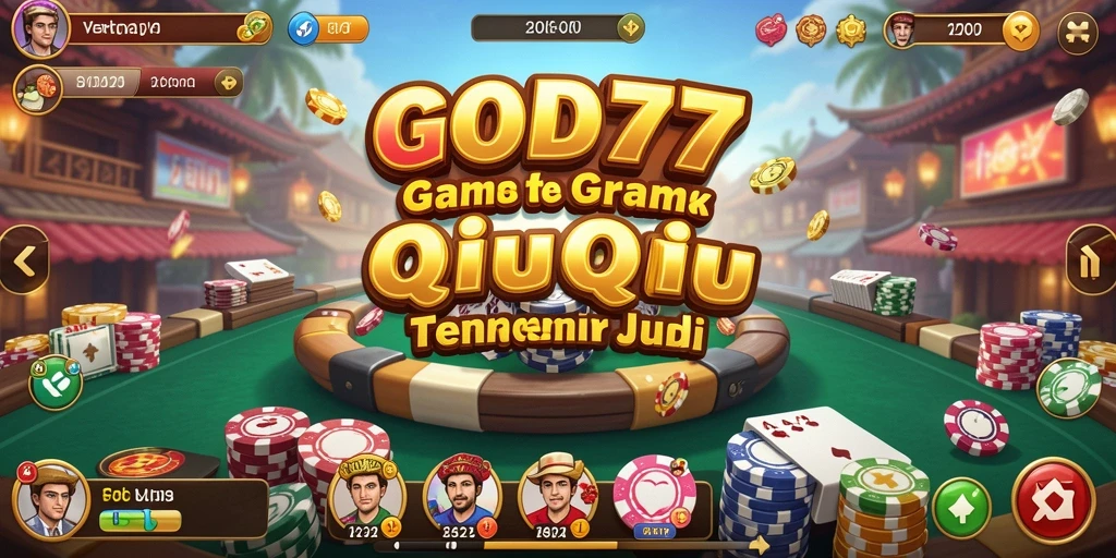 Tampilan gameplay menegangkan dalam game QiuQiu GOD77.