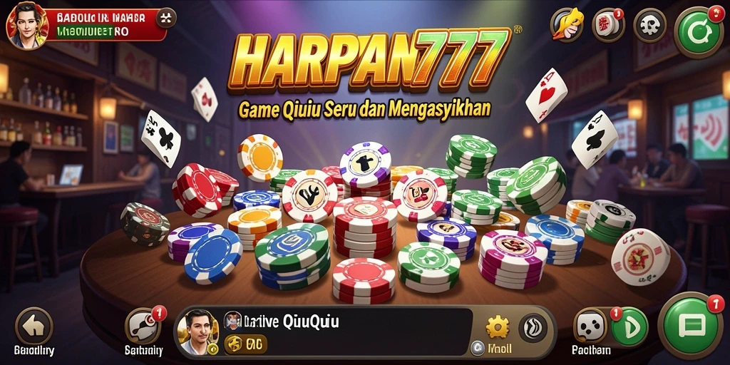 Screenshot gameplay QiuQiu yang seru dan interaktif.
