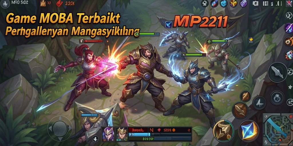 Screenshot gameplay MPO2121 menampilkan aksi seru dan strategis antar pemain.