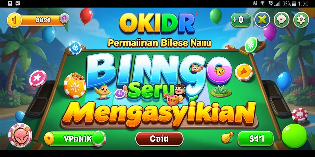 Screenshot gameplay OKIDR yang penuh warna dan menarik.
