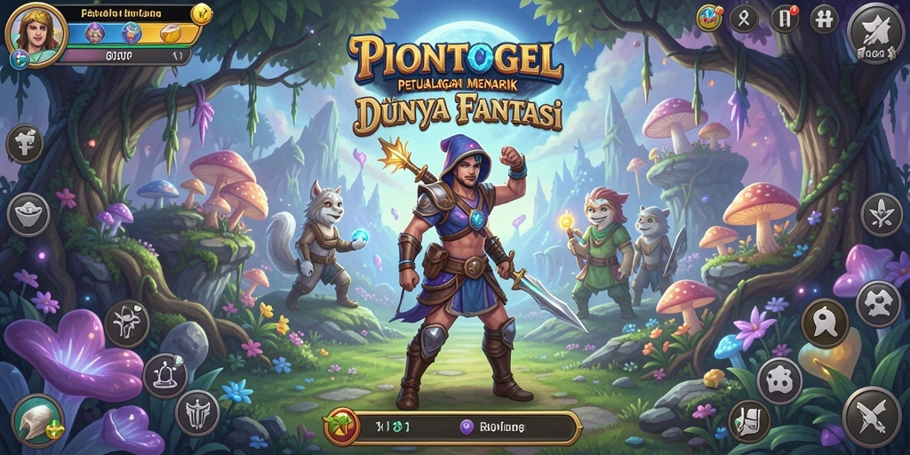 Screenshot game PIONTOGEL menampilkan aksi seru dalam petualangan fantasi.