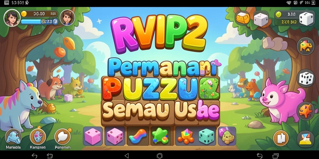 Tampilan gameplay puzzle RVIP2 yang seru dan menantang.