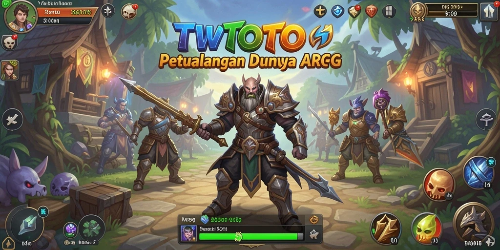 Tampilan gameplay ARPG seru dan dinamis di TVTOTO.