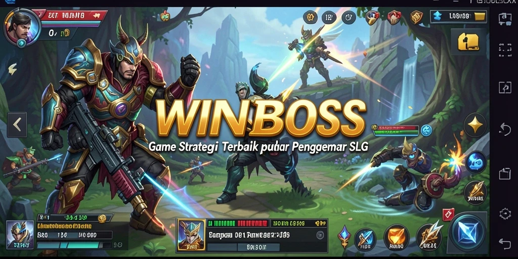 Screenshot menunjukkan aksi seru dalam permainan strategi SLG.